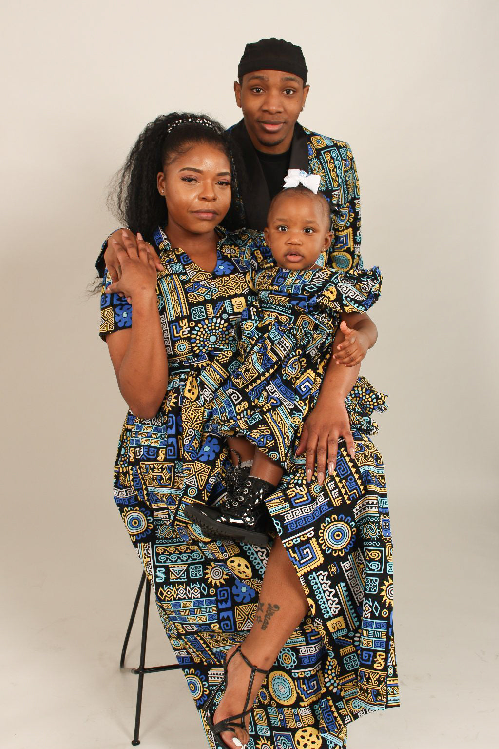 Kids Ankara Print Dress - Kayla