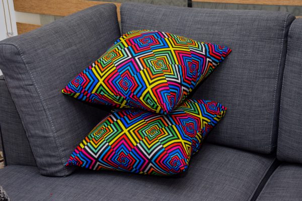 Ankara Print Throw Pillows