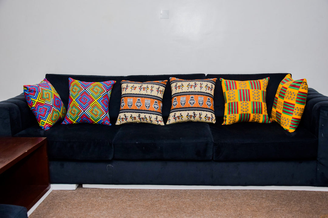 Ankara Print Throw Pillows