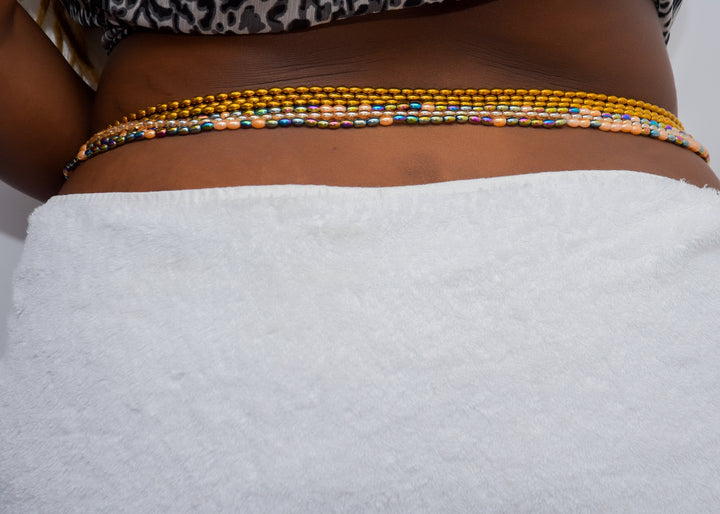 Purple Holographic Waist Beads