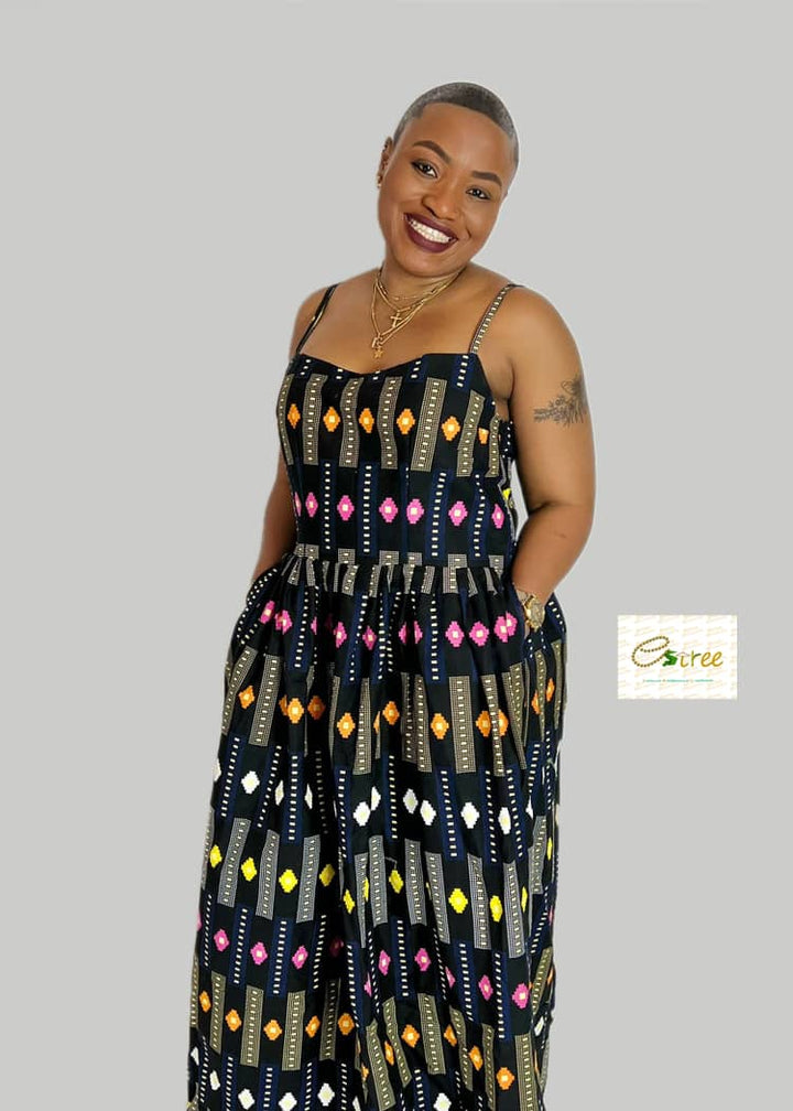 Ankara maxi dress