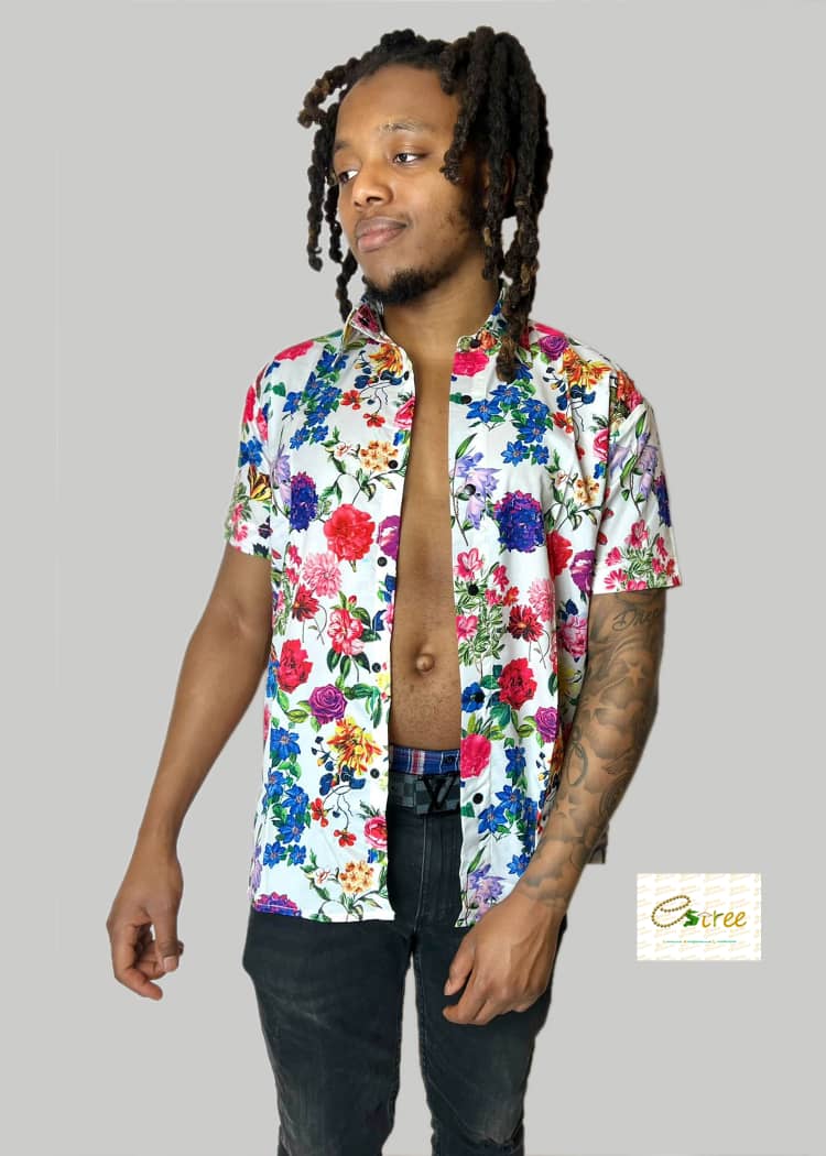 Mens floral shirt