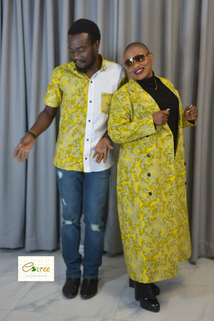 Elegant Ankara Blazers with matching shirt