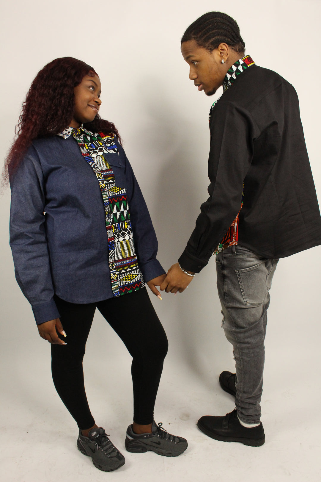 JOLADE & JONATHAN Afrocentric Denim shirt