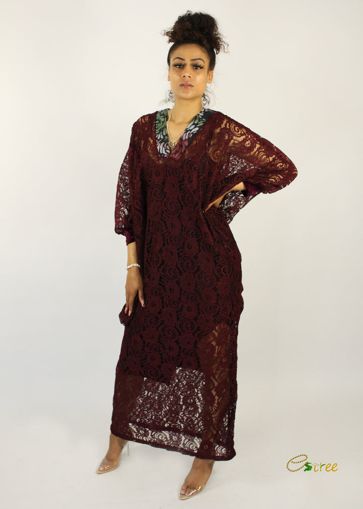 Net lace Abaya - Dara