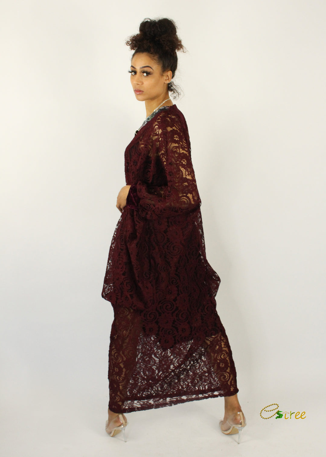 Net lace Abaya - Dara