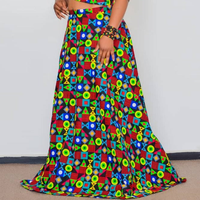 ANKARA PATTERNED SKIRT