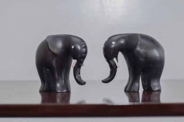 Bronzed Figurine Of An Elephant